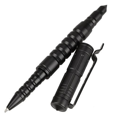 B8 Aviation Aluminum defence personal Tactical Pen Anti Slip Self Defense Pen Tool Black New Gift - Self Defence Weapon