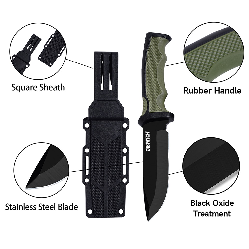 Seft Defense Knife - Outdoor Survival Rescue Knives Camp Tactical Self ...
