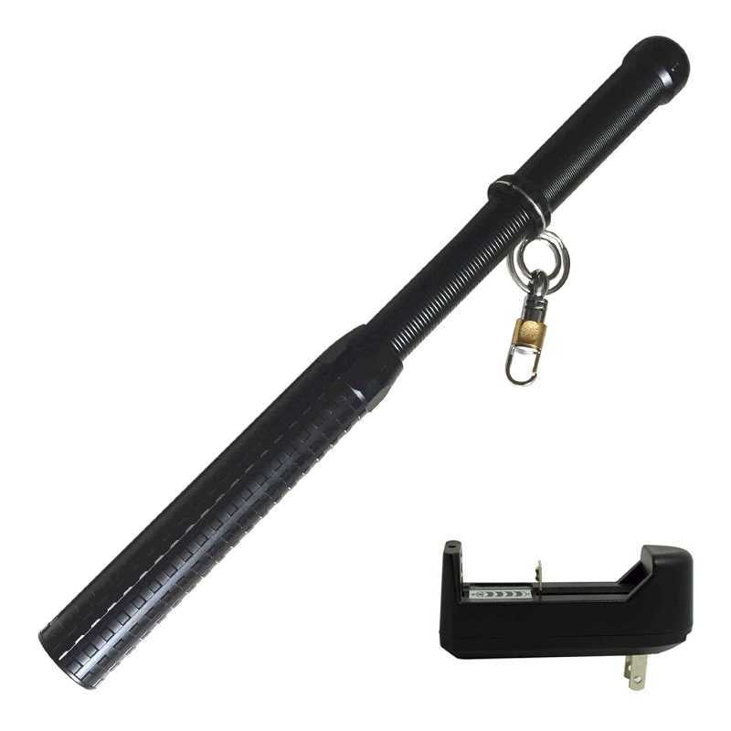 High Power Self Defense Led Keychain Flashlight 3 Modes Telescopic Baton Torch Q5 Zoomable Tactical Lanterna 8 - Self Defence Weapon