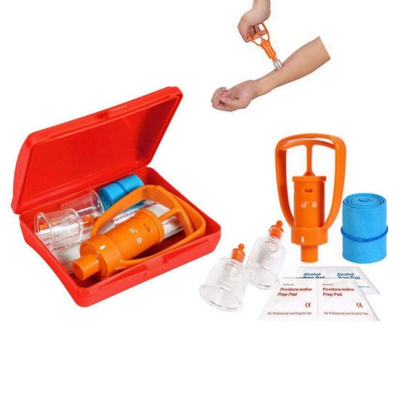 Outdoor Camping Survivor Venom Extractor Kit Safe First Aid Kit Safety Venom Protector for Snake bees 8 - Self Defence Weapon