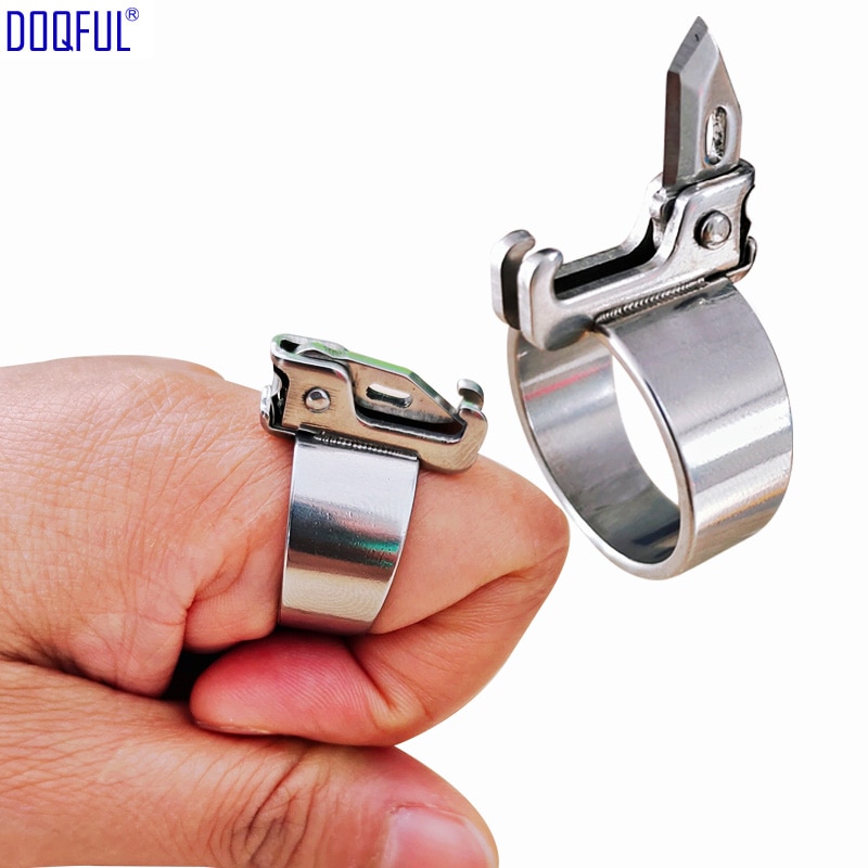 Personal Self Defense Ring Stainless Steel Hidden Cutting Men Women Protective Rings Outdoor Survivial Night Walk 8 - Self Defence Weapon